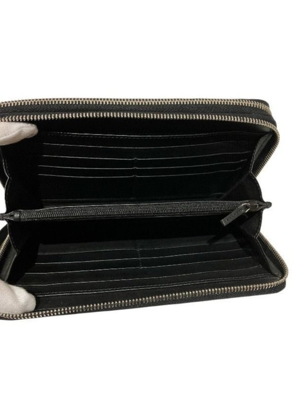 Gucci Micro Guccissima Organizer Document Case Double Zip Around Wallet - Picture 3 of 9
